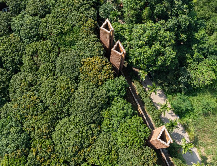 Towers among the trees