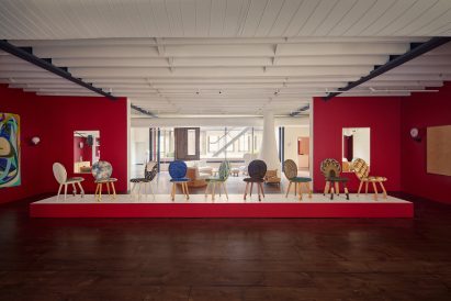 Interior view of chair collection at Pierre Yovanovitch Mobilier New York Gallery