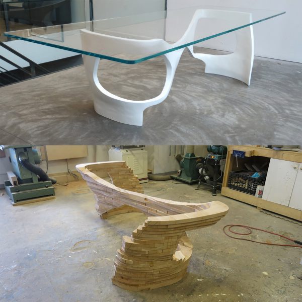 Photos of furniture and lighting by Aaron Scott Design