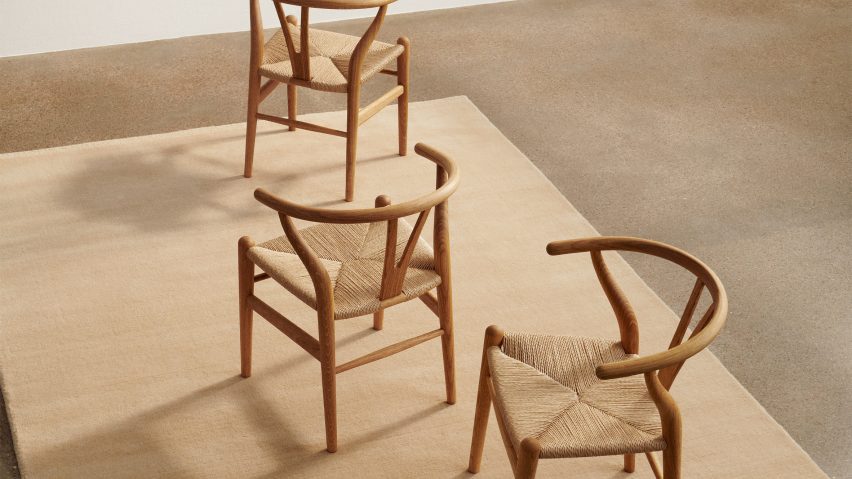 Photo of wooden chairs by Carl Hansen & Son