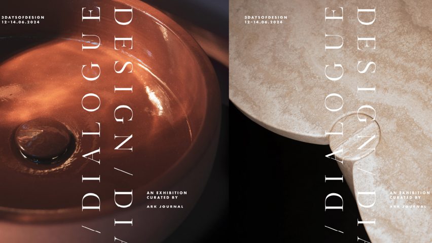 Graphic for Agape's exhibition during 3 Days of Design 2024
