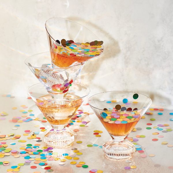 Photo of confetti in glasses