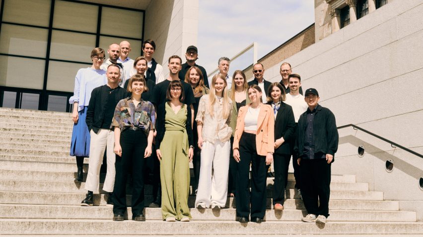 Shortlisted winners on steps