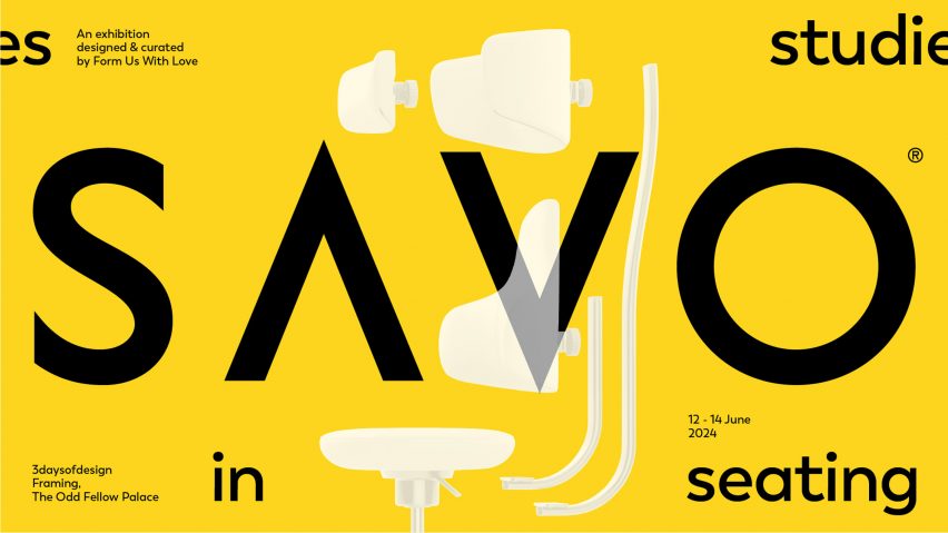 Graphic for Savo exhibition during 3 Days of Design 2024