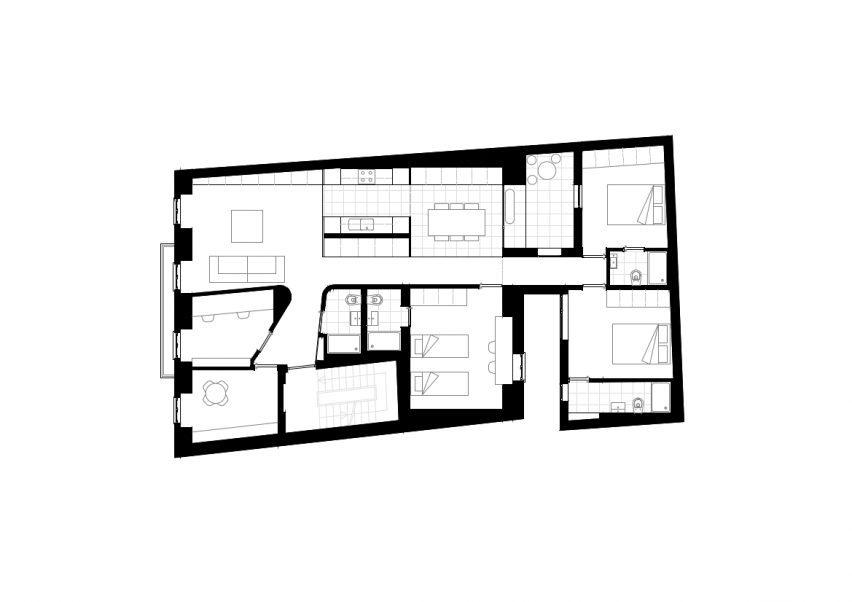Floor plan of São Sebastião 123 by ALA.rquitectos