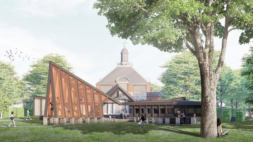 Render of Cho's Serpentine Pavilion