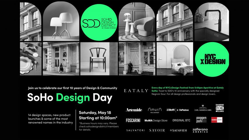 Graphic with SoHo Design District logo