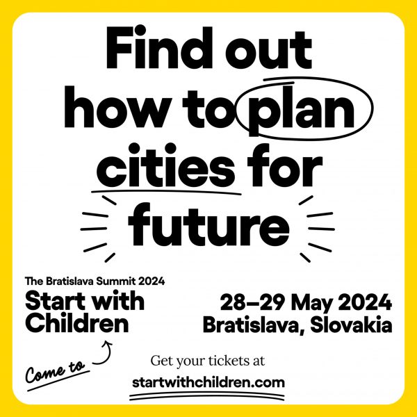 Graphic with text for the Start with Children Summit 2024