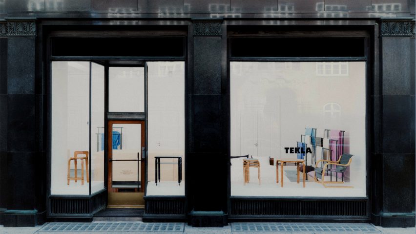 Photo of Tekla showroom window