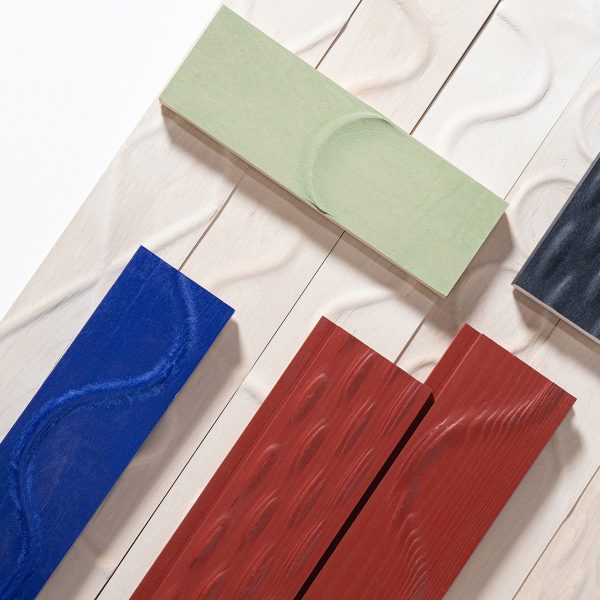 Photo of painted, textiled wood by WUUD