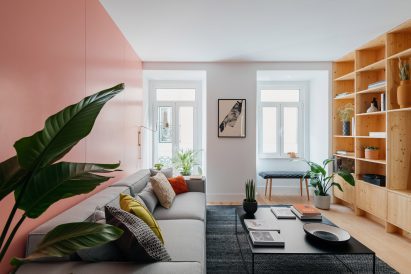Living space interior at converted apartment by ALA.rquitectos