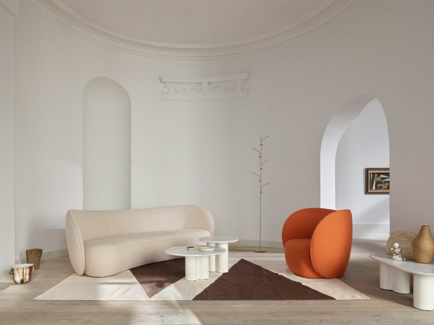 Bastille Lounge seating by Patrick Norgeut for Allermuir