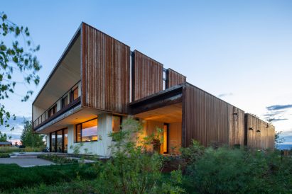 Weathering steel facade