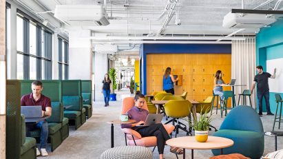 Colourful office interior