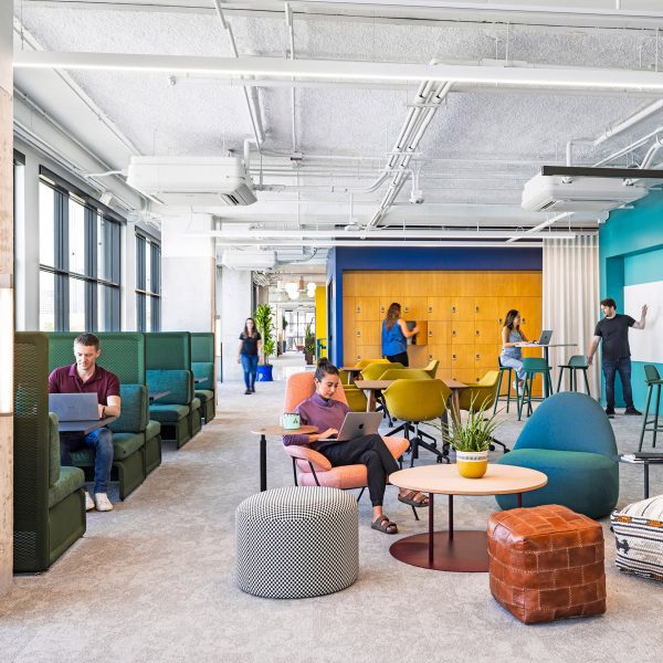 Colourful office interior