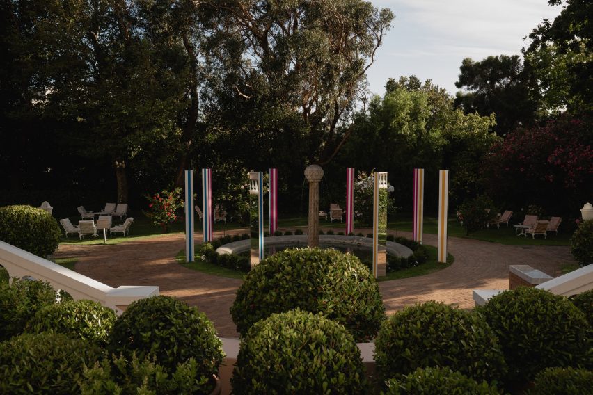Haltes Colorées installation by Daniel Buren at Mount Nelson, a Belmond hotel in Cape Town