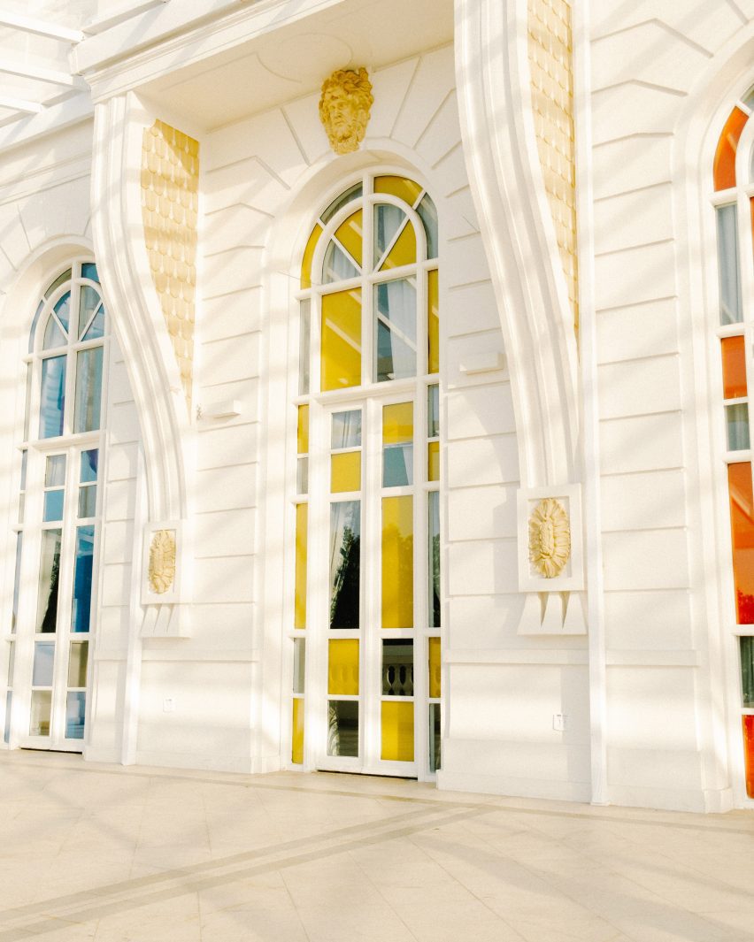Haltes Colorées installation by Daniel Buren at Copacabana Palace, a Belmond hotel in Rio de Janeiro
