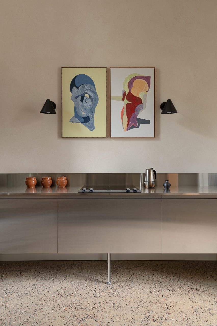 Paintings on display in Kyiv apartment