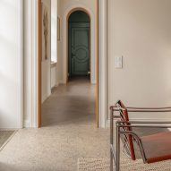 Sand terrazzo flooring