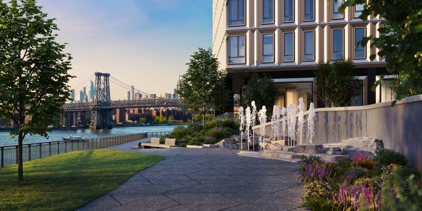 Williamsburg wharf walking path