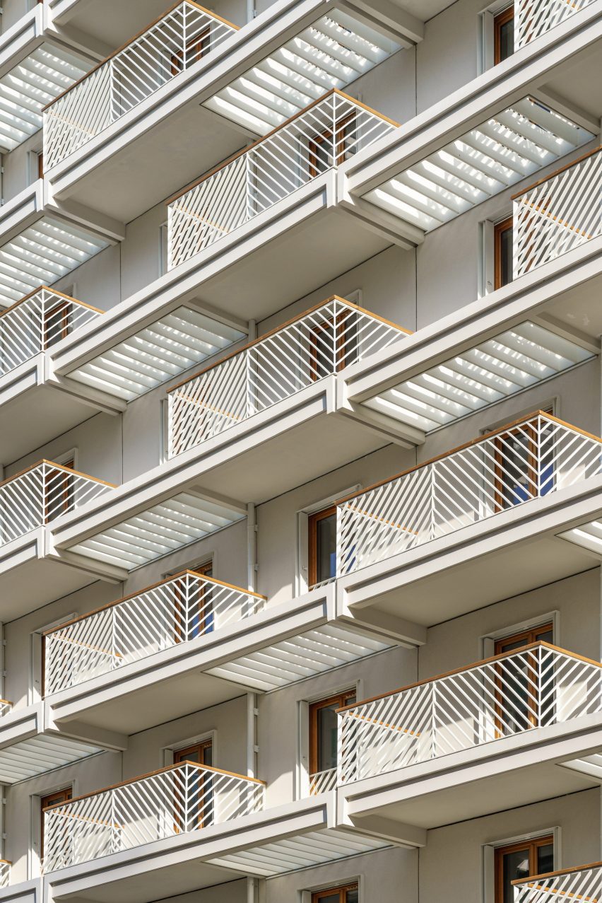 Athletes' Village apartment blocks by Brenac & Gonzalez & Associés