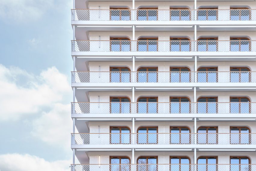 Athletes' Village apartment blocks by Brenac & Gonzalez & Associés