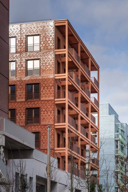 Exterior view of Plot 5 within Athletes' Village 