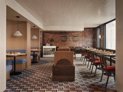 Interior of Buvette Daphnée restaurant in Ottawa's ByWard Market district
