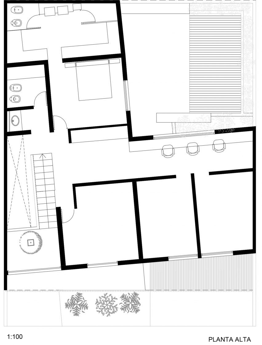 Upper floor plan