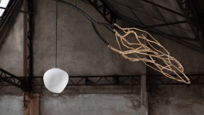 Icarus lighting sculpture by Jérôme Pereira for Galerie Philia