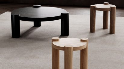 Clyde coffee and side tables by Dare Studio