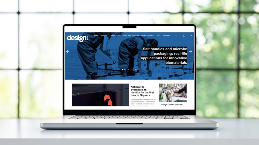 Image of Design Week on a laptop