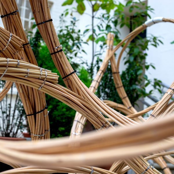 Close-up of project