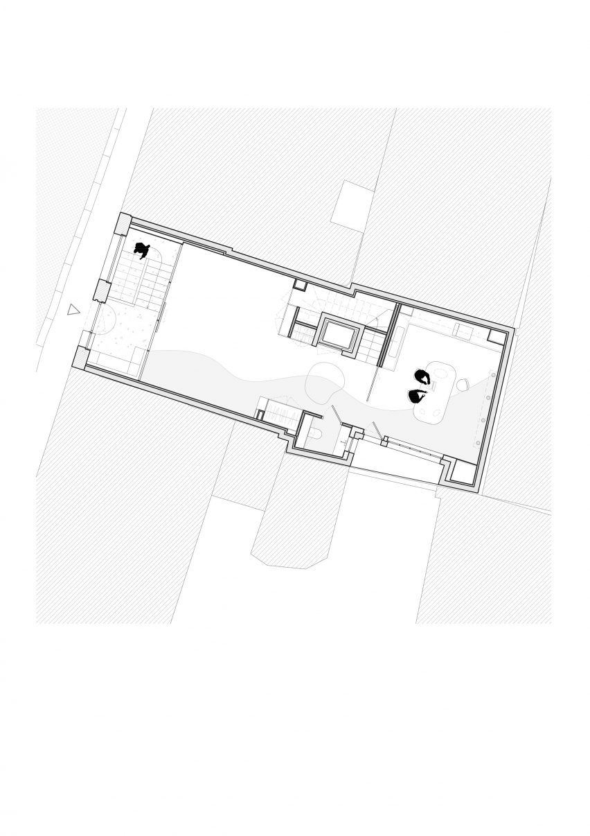 Ground floor plan of Casa Franca by Déchelette Architecture