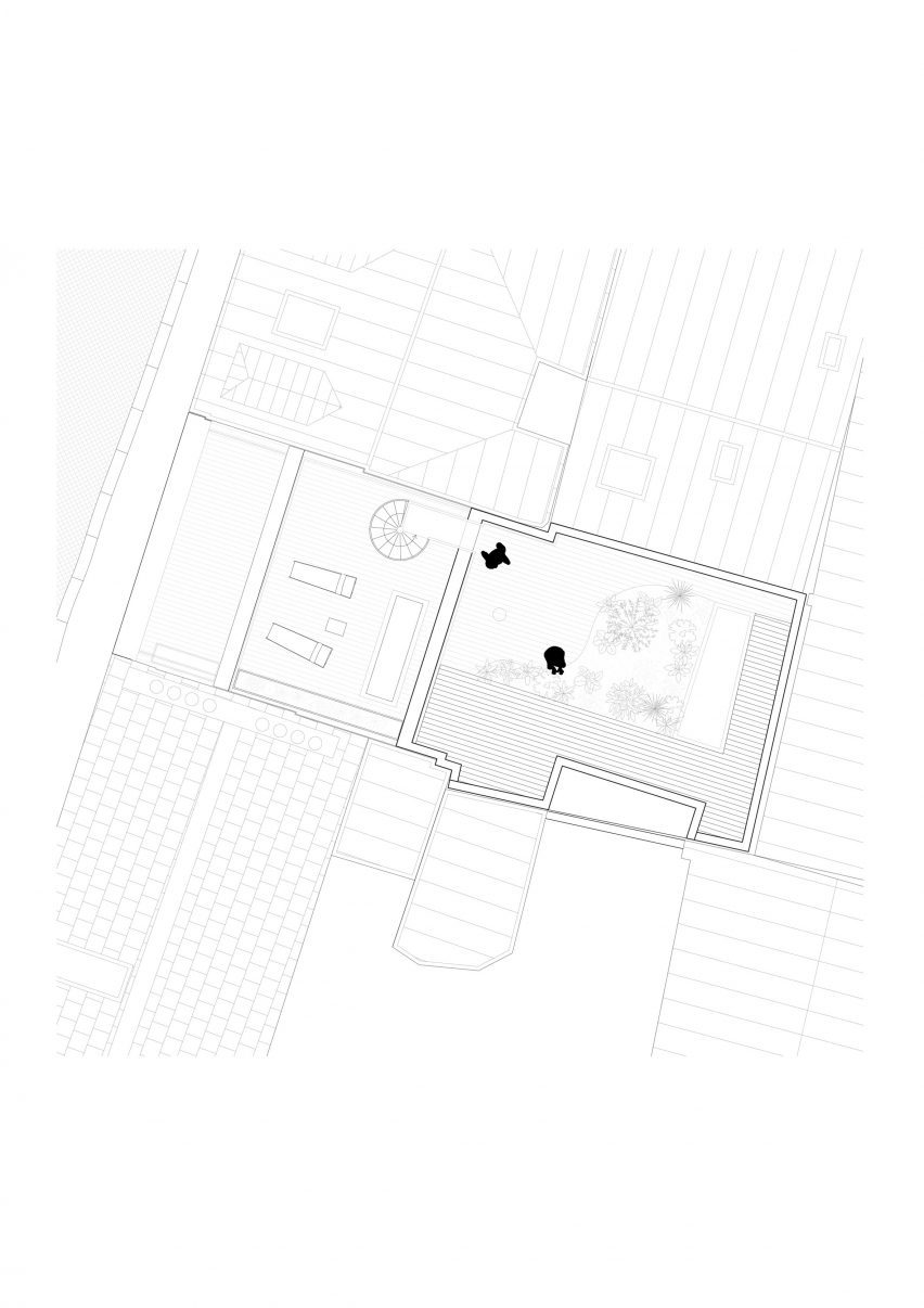 Roof plan of Casa Franca by Déchelette Architecture
