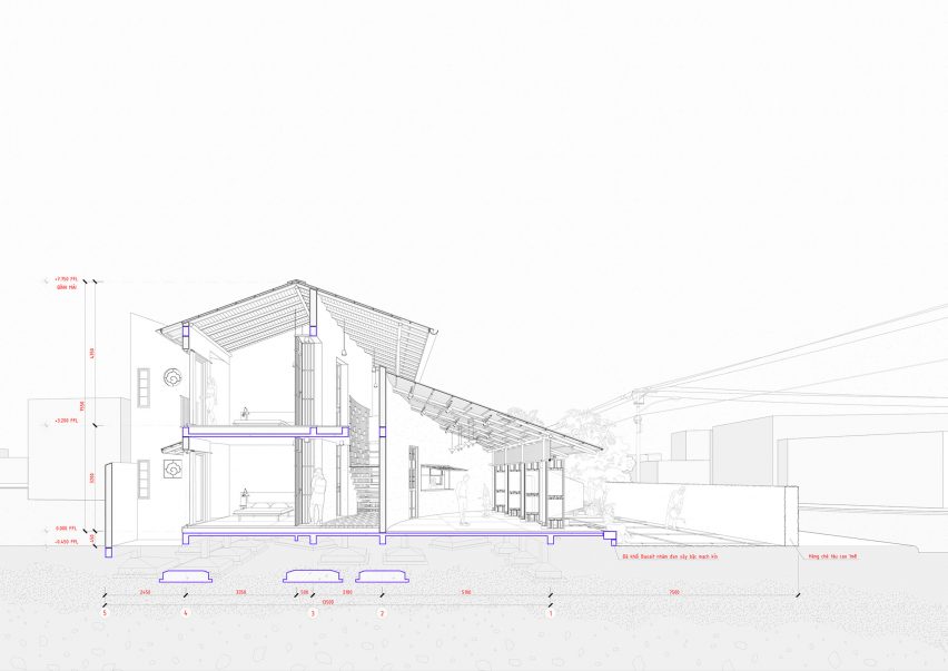 Section of De Hué Space by Studio Voi