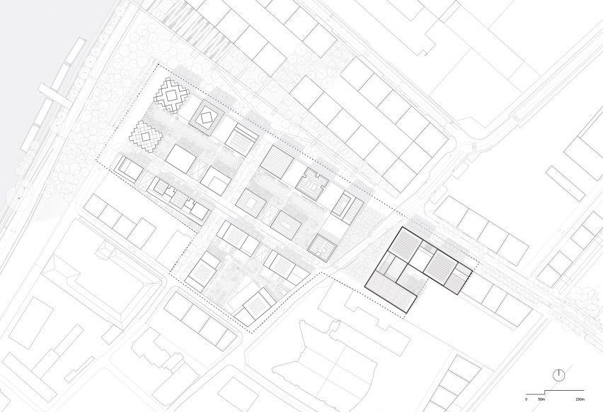 Site plan of Mixed Building by Dream
