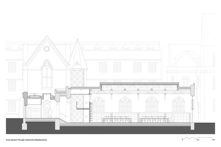 Section of Exeter College Library by Nex and Donald Insall Associates