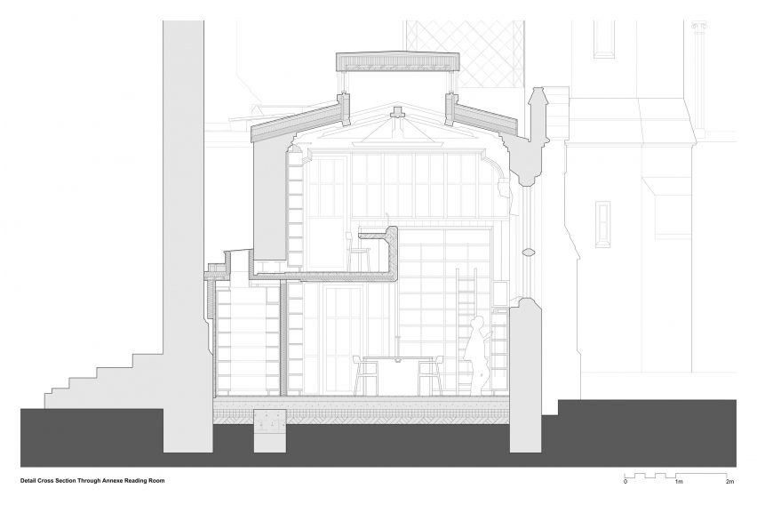 Section of Exeter College Library by Nex and Donald Insall Associates