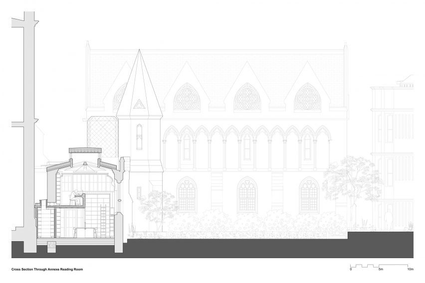 Section of Exeter College Library by Nex and Donald Insall Associates