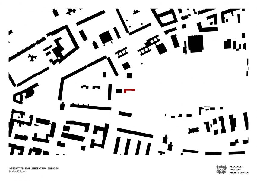 Location plan of Integrative Family Centre by Alexander Poetzsch Architekturen