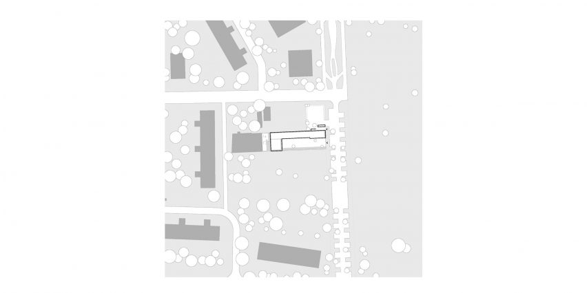 Site plan of Integrative Family Centre by Alexander Poetzsch Architekturen
