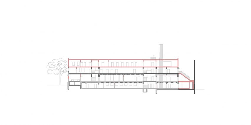 Section of Integrative Family Centre by Alexander Poetzsch Architekturen