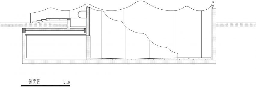Section drawing of Red Gulf Current by Ateno