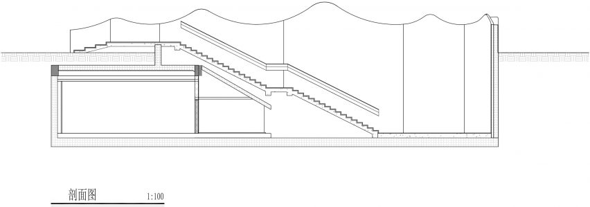 Section drawing of Red Gulf Current by Ateno