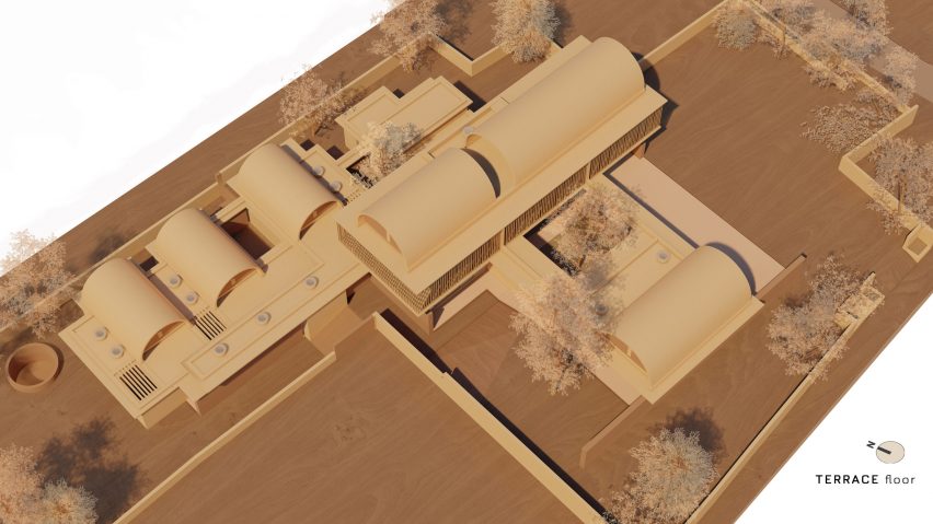 Terrace plan of The Stoic Wall Residence by Lijo Reny Architects