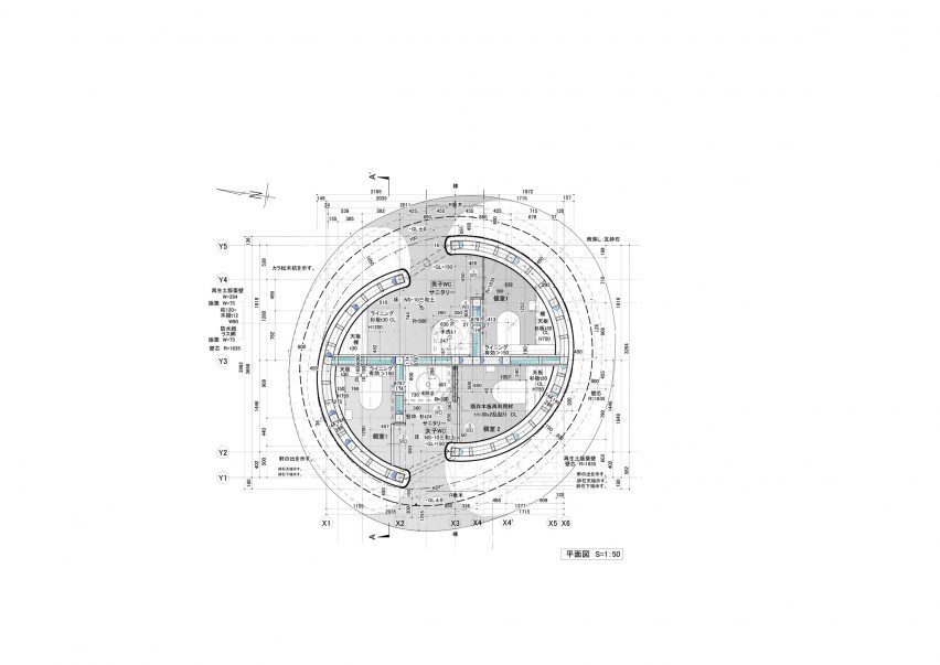 Floor plan of Toiletowa by Tono Mirai Architects