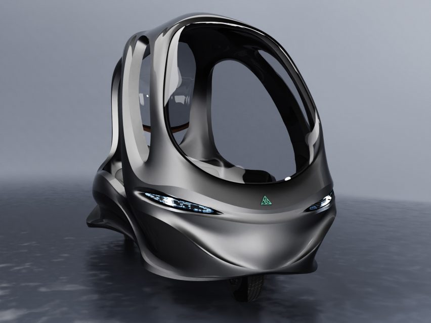 Render of electric car