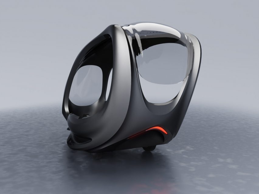 Render of electric car