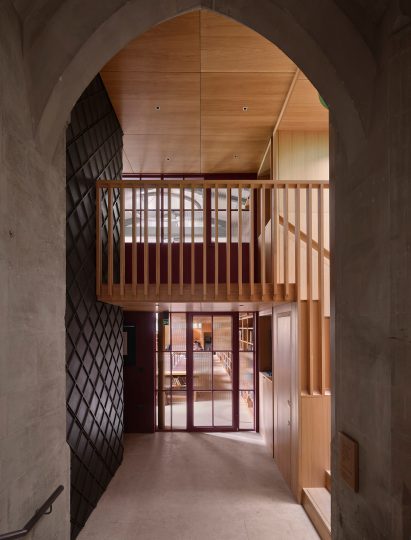 Lobby at Exeter College Library 